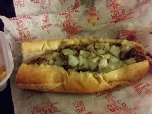 My first Philadelphia-official Philly Cheesesteak