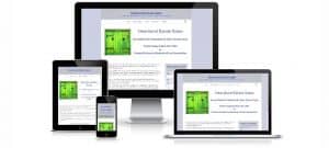 Photo of Hope for Heartland Estate Sales website on various size devices.